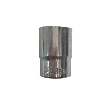 6 PT x 1/2 IN x 20 MM / TM Mata Kunci Sok Shock Socket Chrome