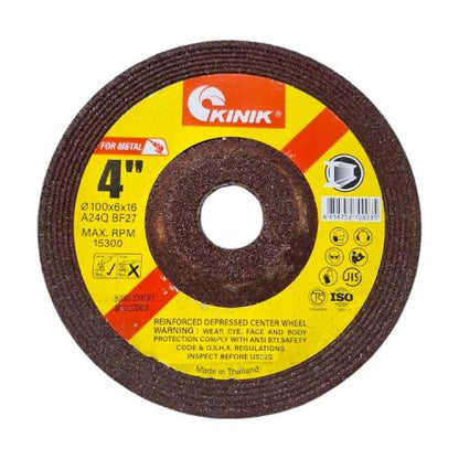 4 IN / KINIK A24Q  Metal Grinding Mata Gerinda Poles Asah Besi