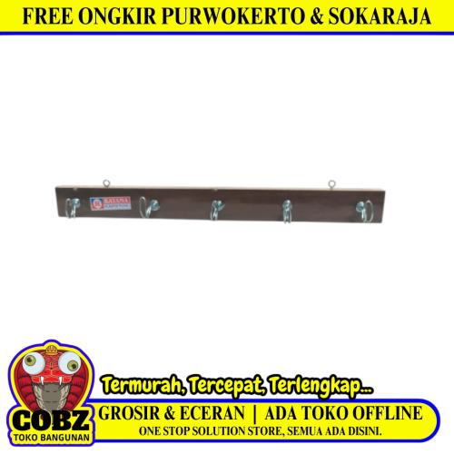 6 KAIT / RATAMA Kapstok Cantel Gantungan Baju Dinding Stainless