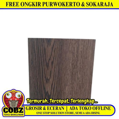 1 MM x 15.2 CM x 91.4 CM / COBZ M11 Vinyl Lantai Lem Sticker Coklat Lembar