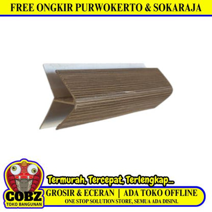 3 CM x 4 CM x 4 M / SHUNDA PLAFON LS-305-5 List Profil H Sudut Plafon U PVC Batang