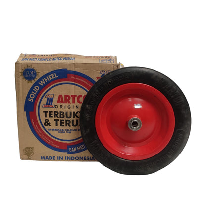 8 IN /ARTCO Roda Ban Mati Gerobak Angkong Sorong Pasir Cor Set