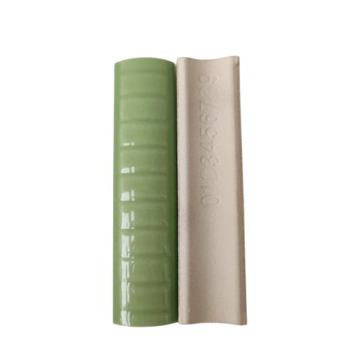 10 CM / NM Kuku Macan Bon Bon Lis Keramik Permukaan Hijau Lembar