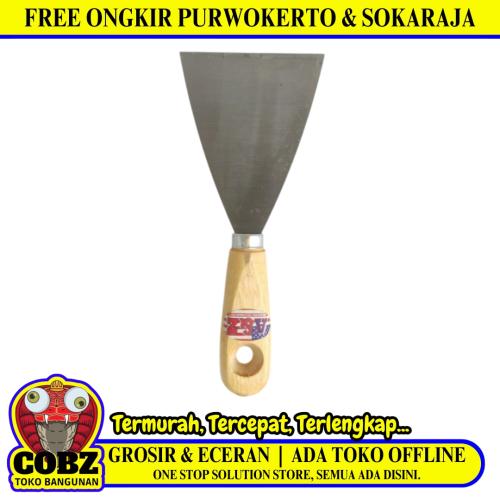 3 INCH / A&Z Sekrap Kape Scrapper Cat Perata Acian Gagang Bahan