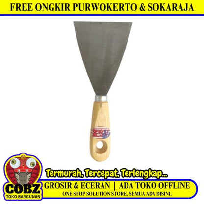 3 INCH / A&Z Sekrap Kape Scrapper Cat Perata Acian Gagang Bahan