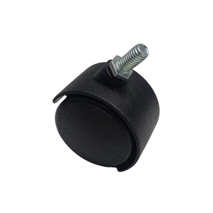 2 IN / TM Roda Hidup Kursi Non Rem Drat PVC Hitam Rem