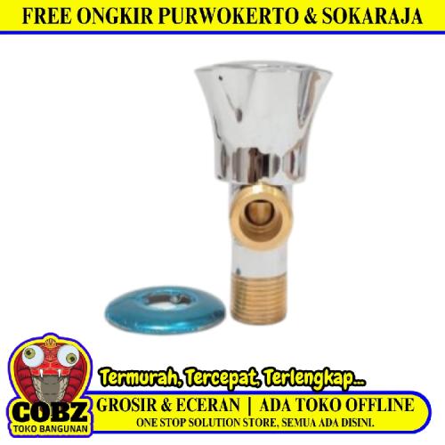 1/2 IN / AUGUSTO Stop Kran Air Shower Kloset Monoblok Stainless