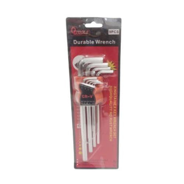 1.5 MM - 10 MM /QTOOLS Kunci L Hexagon Rata Panjang Wrench Screw 9 Pcs Set