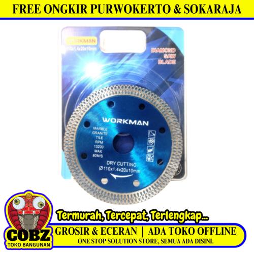 4 IN / WORKMAN Turbo Mata Gerinda Potong Keramik Diamond Cutting Wheel
