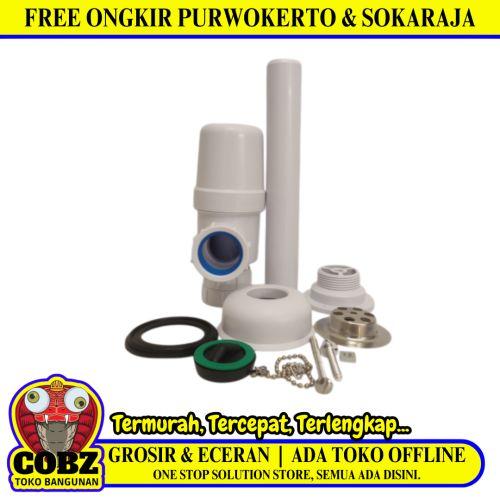 1 1/4 INCH / HSS Sifon Botol Saringan Pipa Wastafel PVC Set