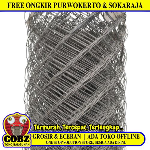 5 CM X 5 CM X 1 M / NM Kawat Harmonika Ram Pagar Galvanis Meter