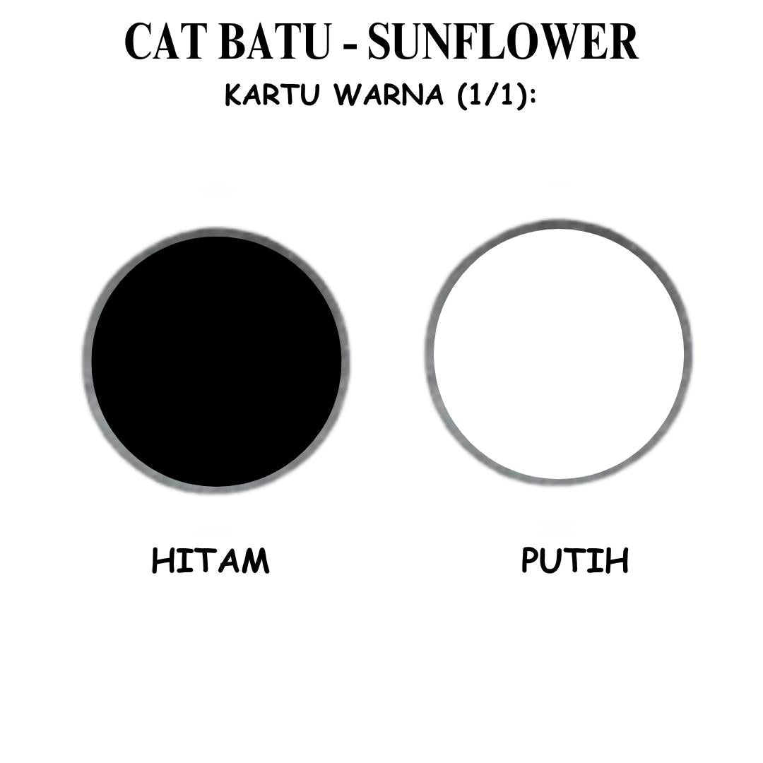 1 KG / SUNFLOWER GLOSSY Cat Batu Alam Marka Jalan Aspal Kaleng