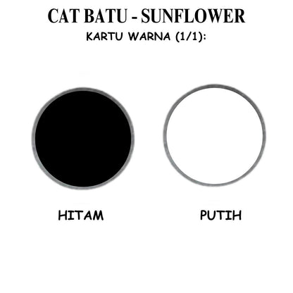 1 KG / SUNFLOWER GLOSSY Cat Batu Alam Marka Jalan Aspal Kaleng