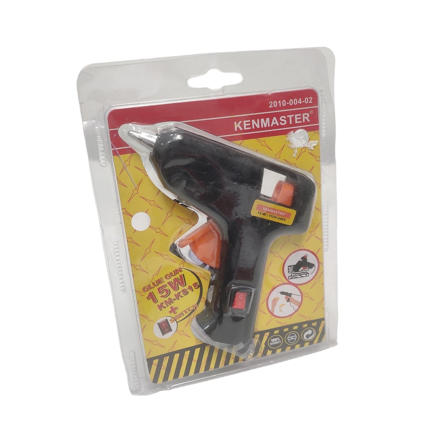 KENMASTER Alat Lem Tembak Lilin Bakar Hot Melt Glue Gun