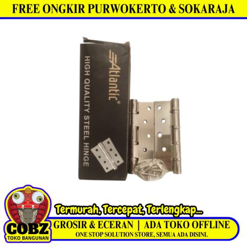 5 IN / ATLANTIC Engsel Kupu-Kupu Hinge Stainless Per Set
