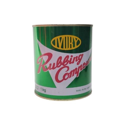 1 KG / IVORY Rubbing Compound Kompon Penghilang Gores Cat Kaleng