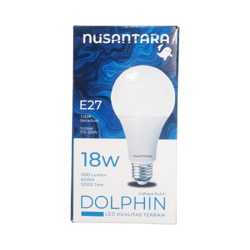 18 WATT / NUSANTARA DOLPHIN LED Lampu Bohlam Bulb Putih
