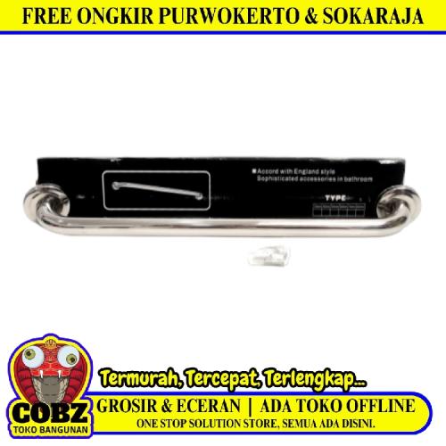 50 CM / ARMREST Pegangan Kamar Mandi Bathub Grab Bar Stainless Chrome