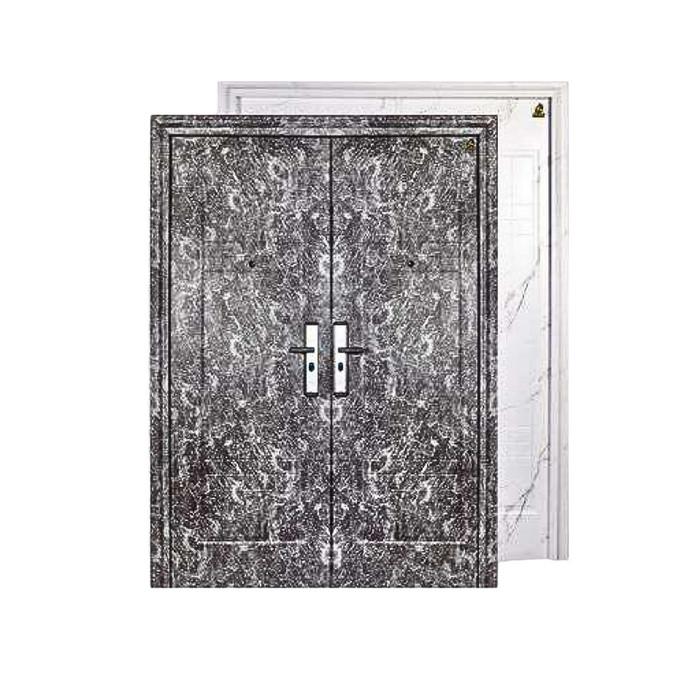 5 CM x 150 CM x 210 CM / FORTRESS MRBL FORT 150.14 DOUBLE Pintu Kamar Mandi Baja Putih Set