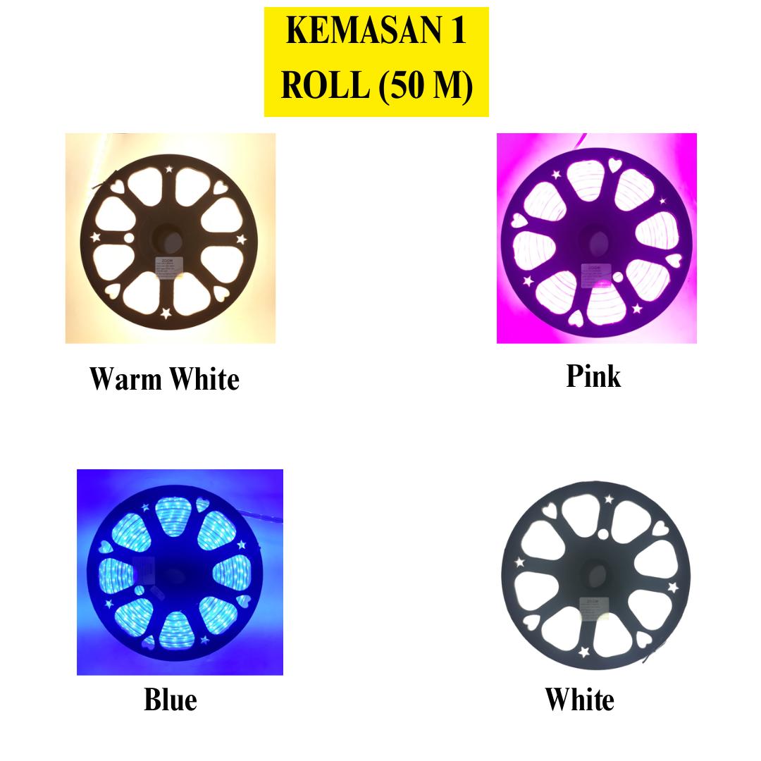 TM Strip LED Lampu Selang Flexibel Dinding Plafon Warna Meter
