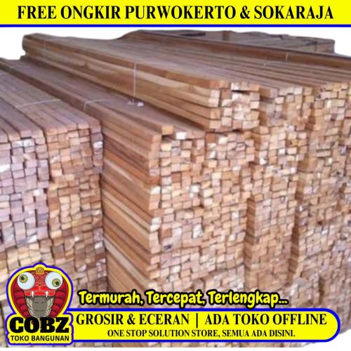 5 CM x 7 CM x 3 M / NM Kayu Kaso Usuk Plafon Sekat Batang