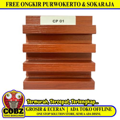 16 CM x 3 M / DL CP-01 Wall Panel Wood WPC PVC Batang