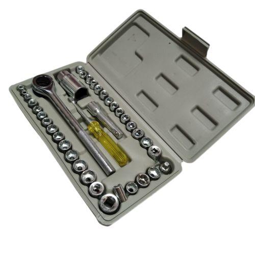 4 MM -21 MM /AIWA Mata Kunci Sok Shock Socket Wrench 40 Pcs Set