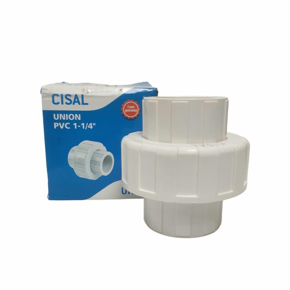 1 1/4 IN / CISAL Water Mur Moor Polos Union Socket Plastik PVC