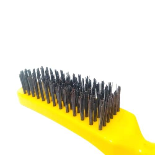 6 BARIS / FREDER Sikat Kawat Besi Pembersih Karat Gagang Plastik PVC