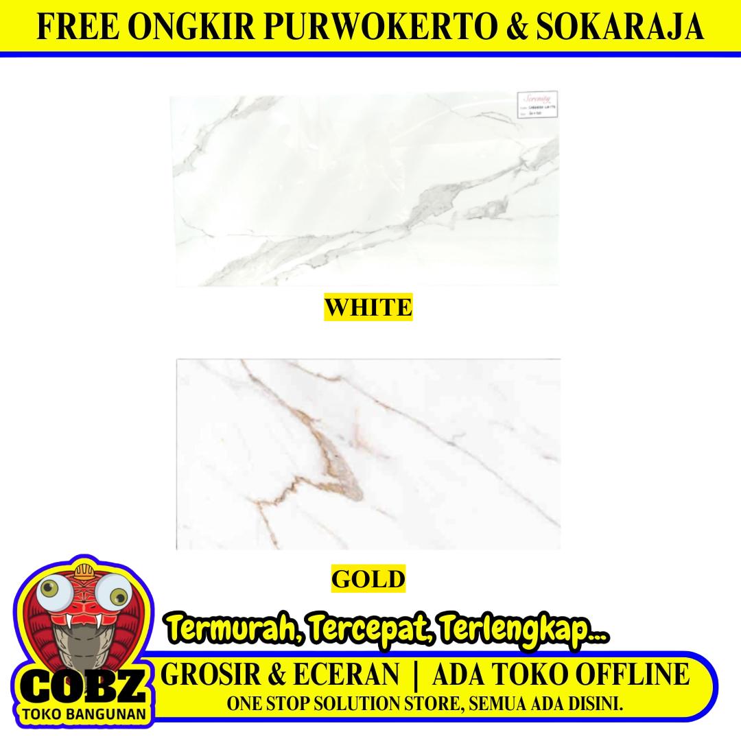 60 CM x 120 CM/SERENITY CARRARA Granit Lantai Rumah Glossy Dus