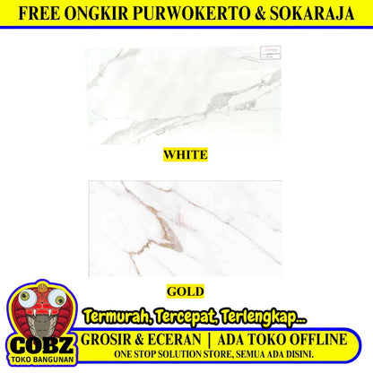 60 CM x 120 CM/SERENITY CARRARA Granit Lantai Rumah Glossy Dus