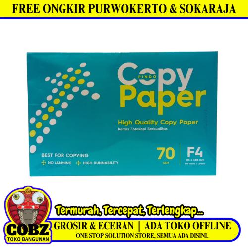 SIZE F4 / TM Kertas HVS Multipurpose Polos Putih Rim