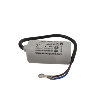 8 OHM / SAN - EI Kapasitor Pompa Air Mesin Cuci Mikro Kabel