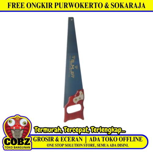 18 IN / DMD SUPER Gergaji Kayu Pohon Tangan Hand Saw Gagang Kayu
