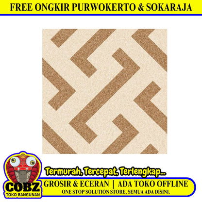 50 CM x 50 CM / UNO BRASILIA Keramik Lantai Teras Garasi Matte Beige Dus