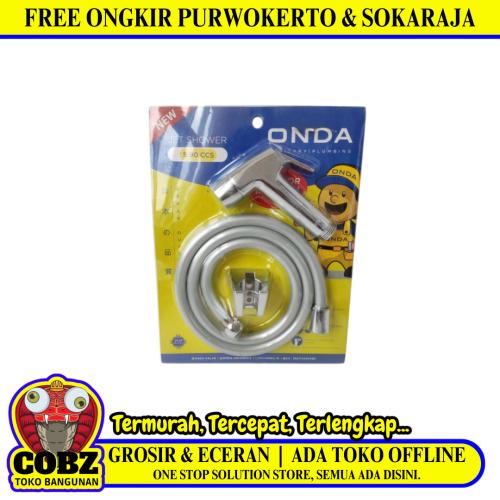 1/2 IN x 120 CM / ONDA S 90 CCS Jet Shower Cebok Toilet Plastik PVC Set