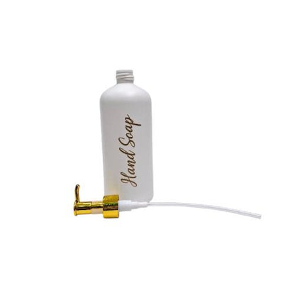 500 ML / HAND SOAP Dispenser Tempat Sabun Shampoo Cair Letak PVC Putih Doff