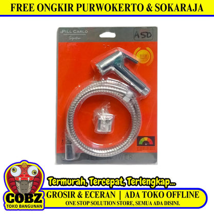 1/2 IN x 120 CM / PILL CARLO Jet Shower Cebok Toilet Stainless Set