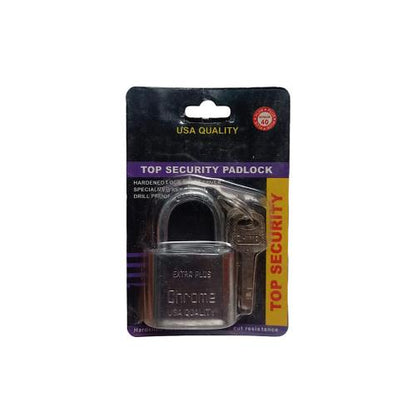 40 MM / CHROME Gembok Pintu Pagar Padlock Anti Maling Leher Pendek