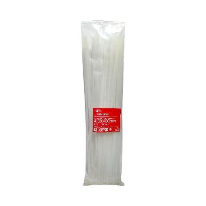 4.8 MM x 400 MM / MIKOTEK Kabel Cable Ties Tali Ripet 40 CM Putih Pack
