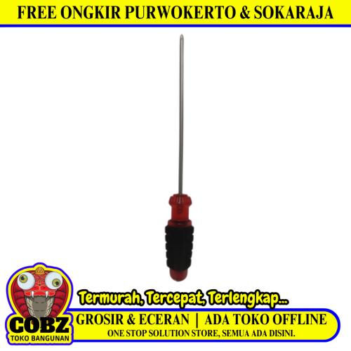 8 IN / SHISUKA Obeng Screwdriver One Way Plus Gagang Karet
