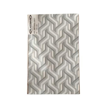 25 CM x 40 CM / PLATINUM BRITANIA Keramik Dinding Kamar Mandi Glossy Grey Dus