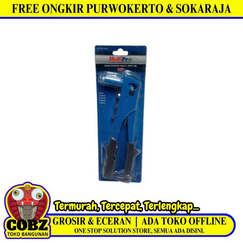 10 IN / MULTIPRO Tang Hand Riveter Tembakan Paku Keling Aluminium