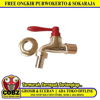 1/2 IN  / KRAN ONDA EXCLUSIVE Kran Air Taman Kamar Mandi Mesin Cuci Stainless