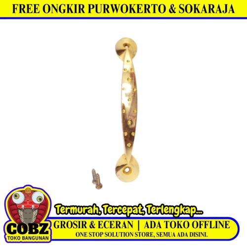 13 CM / TOP 093 Tarikan Pegangan Handle Laci Lemari Stainless Gold