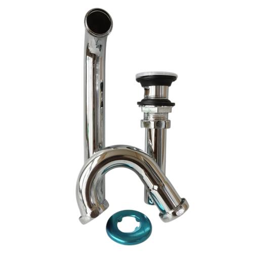 1 1/4 IN / COBZ Sifon Leher Angsa Saringan Wastafel Stainless Set