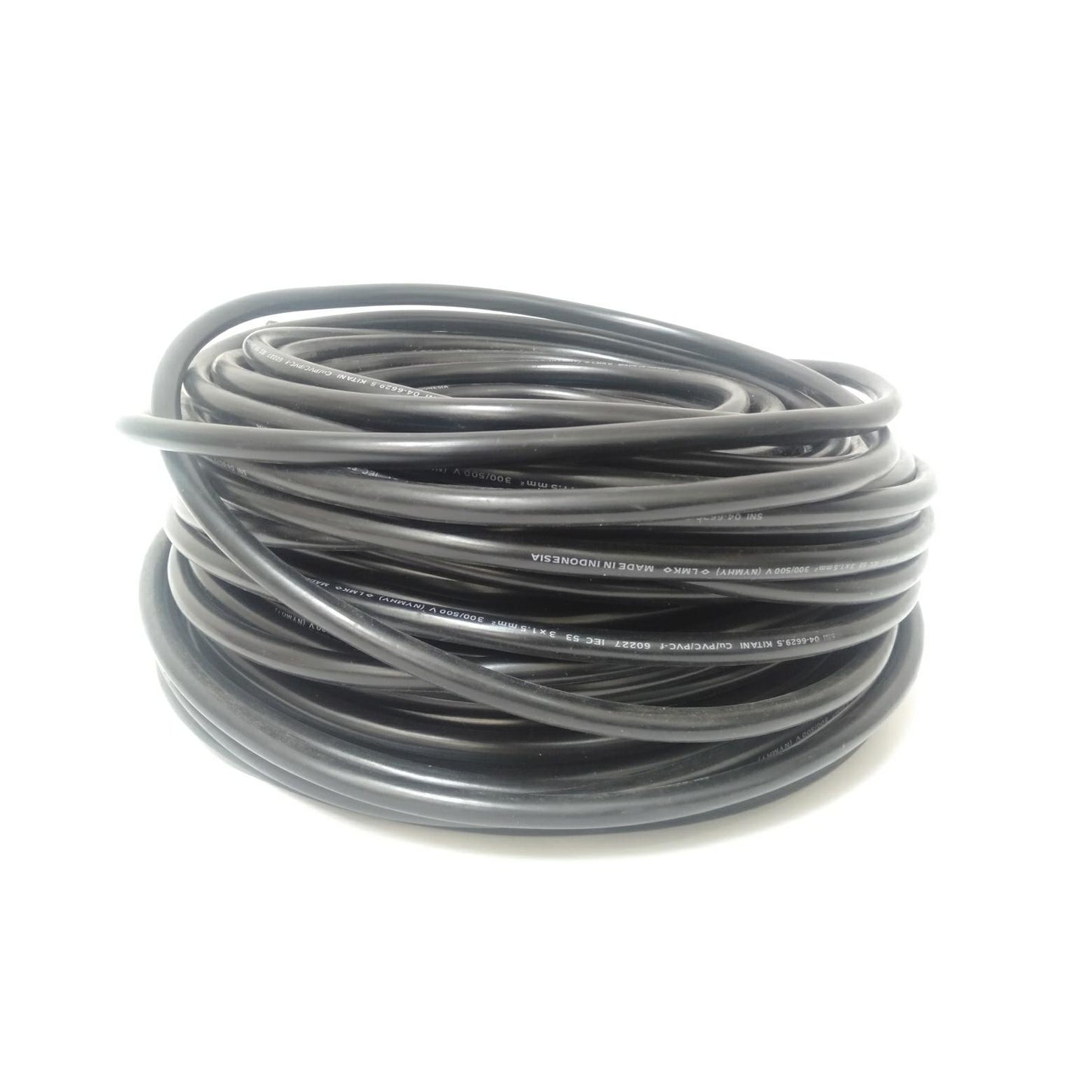 3 x 1.5 MM / NM NYMHY Serabut Kabel Tembaga SNI Hitam Meter