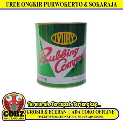 1 KG / IVORY Rubbing Compound Kompon Penghilang Gores Cat Kaleng