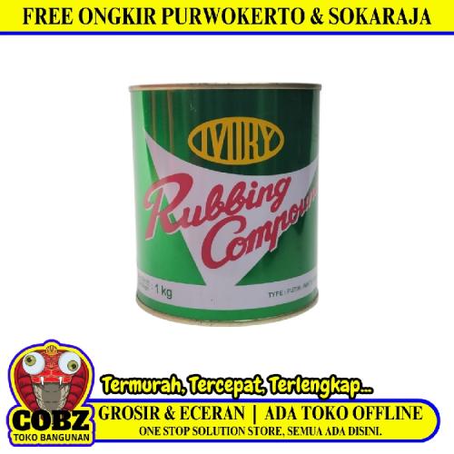 1 KG / IVORY Rubbing Compound Kompon Penghilang Gores Cat Kaleng