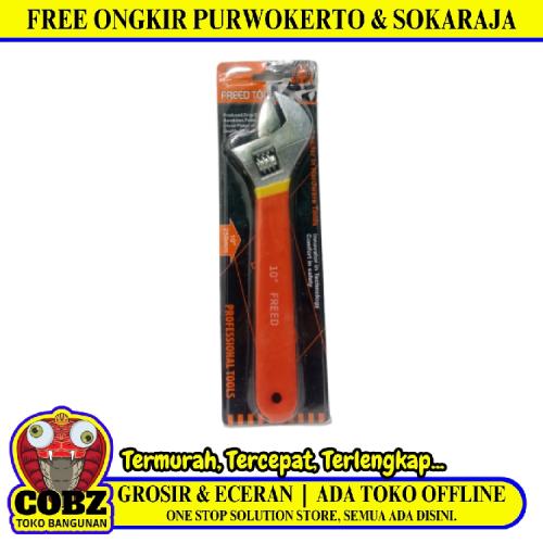 10 IN/ FREED Kunci Inggris Bago Multifungsi Adjustable Wrench
